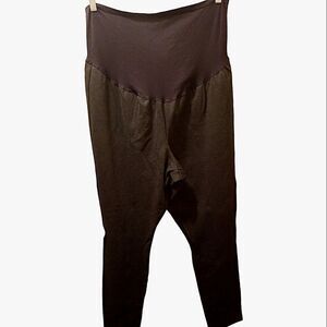 Old Navy Maternity Black Stetch Pants with Full Panel Size XXL